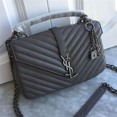 ysl medium college bag usa|YSL silver hardware bag.